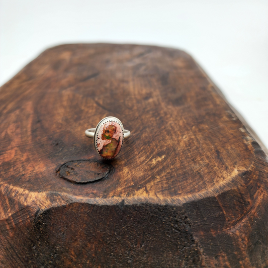 Mexican Fire Agate Ring