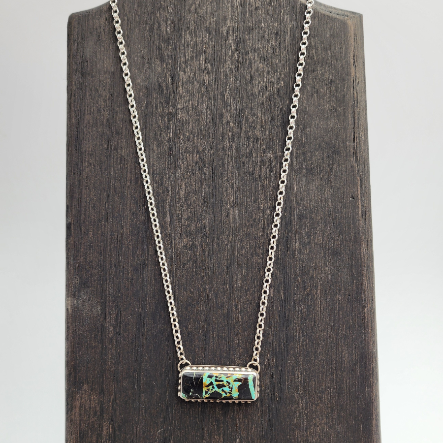 Blackjack Turquoise Bar Necklace