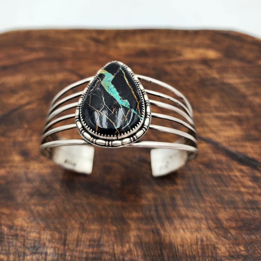 Blackjack Turquoise Wide Band Bracelet