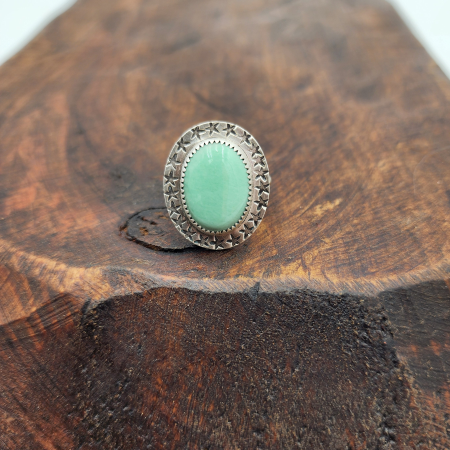 Green Variscite Ring