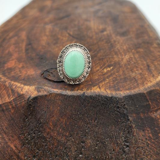 Green Variscite Ring