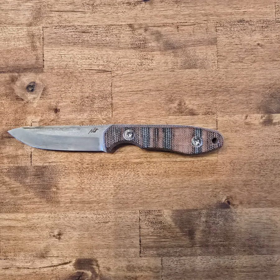 Red Canvas Micarta 3 inch