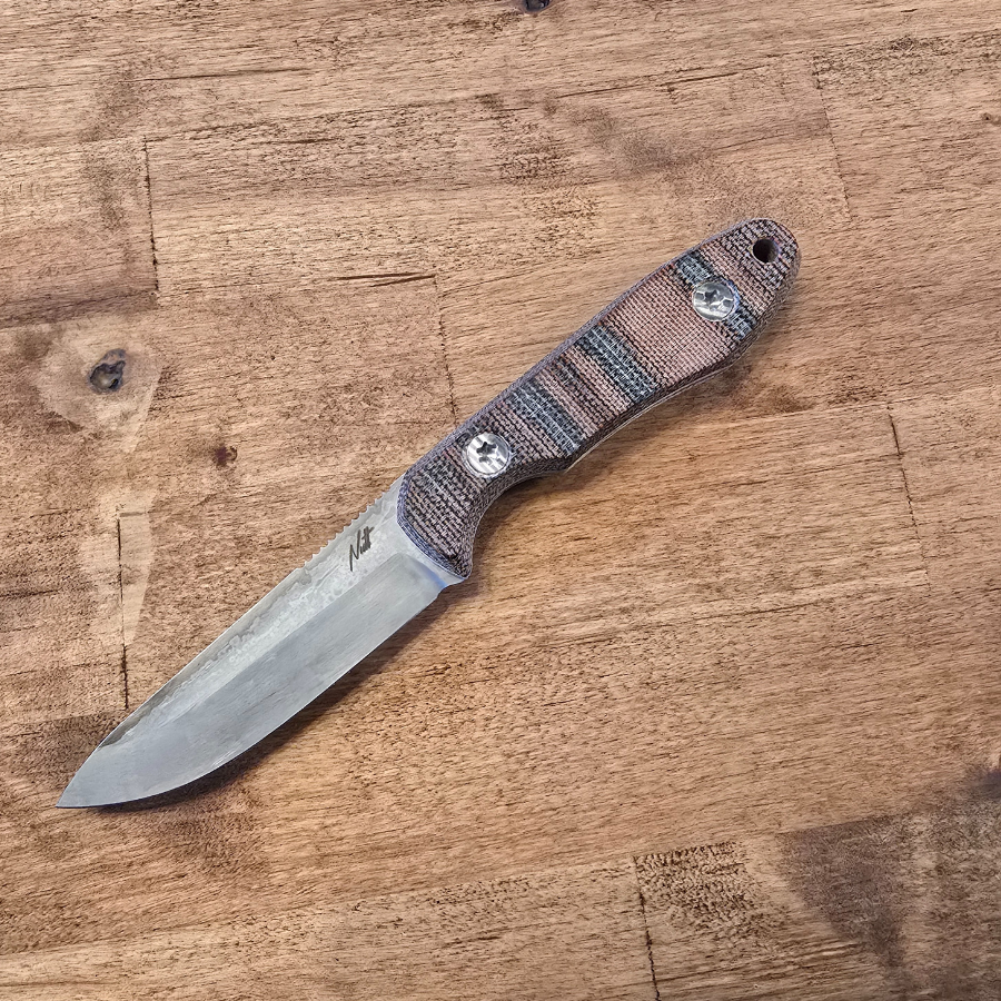 Red Canvas Micarta 3 inch