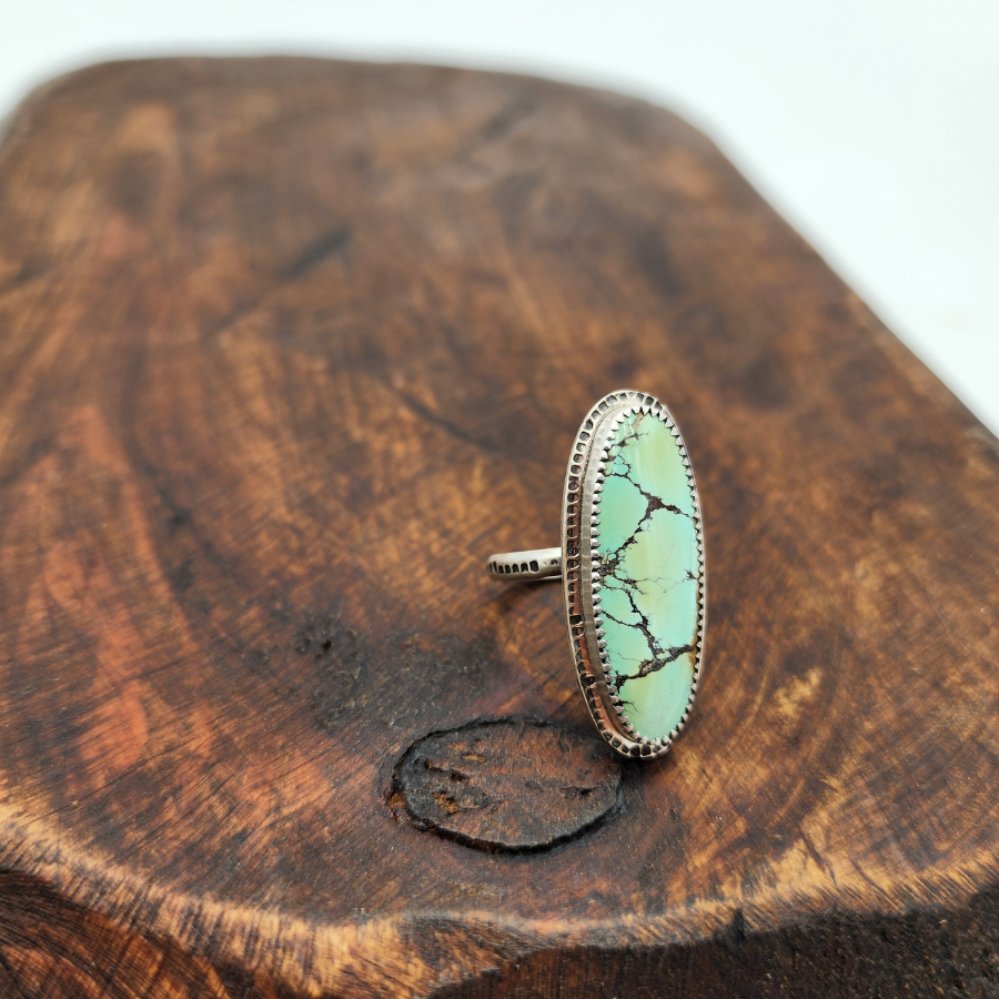 Treasure Mountain Turquoise Surfboard Ring