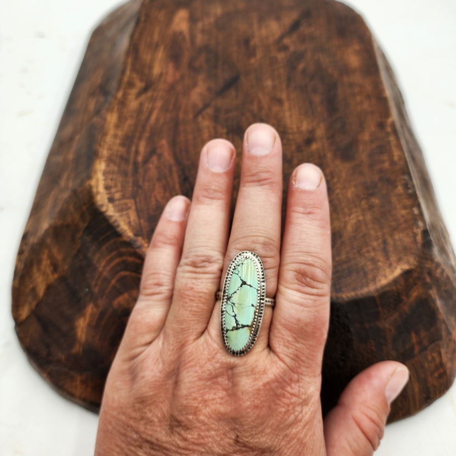 Treasure Mountain Turquoise Surfboard Ring