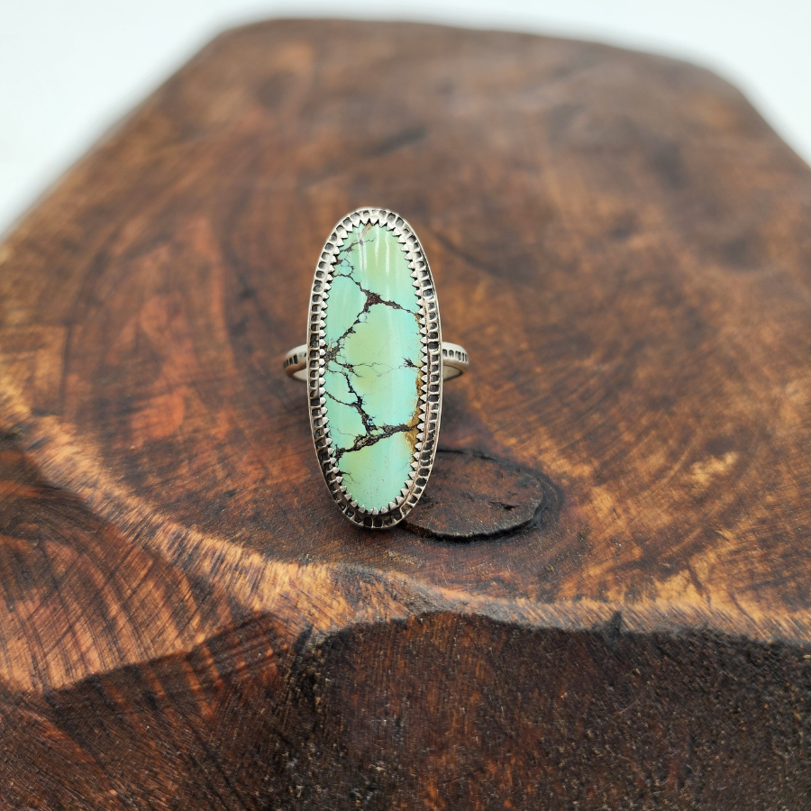 Treasure Mountain Turquoise Surfboard Ring