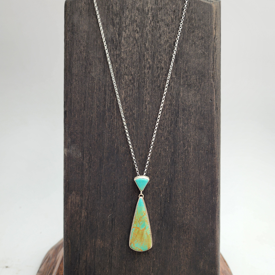 Tyrone Turquoise Drop Necklace