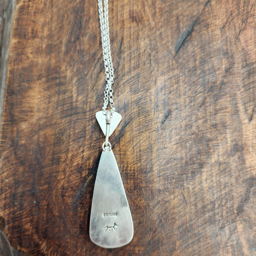 Tyrone Turquoise Drop Necklace